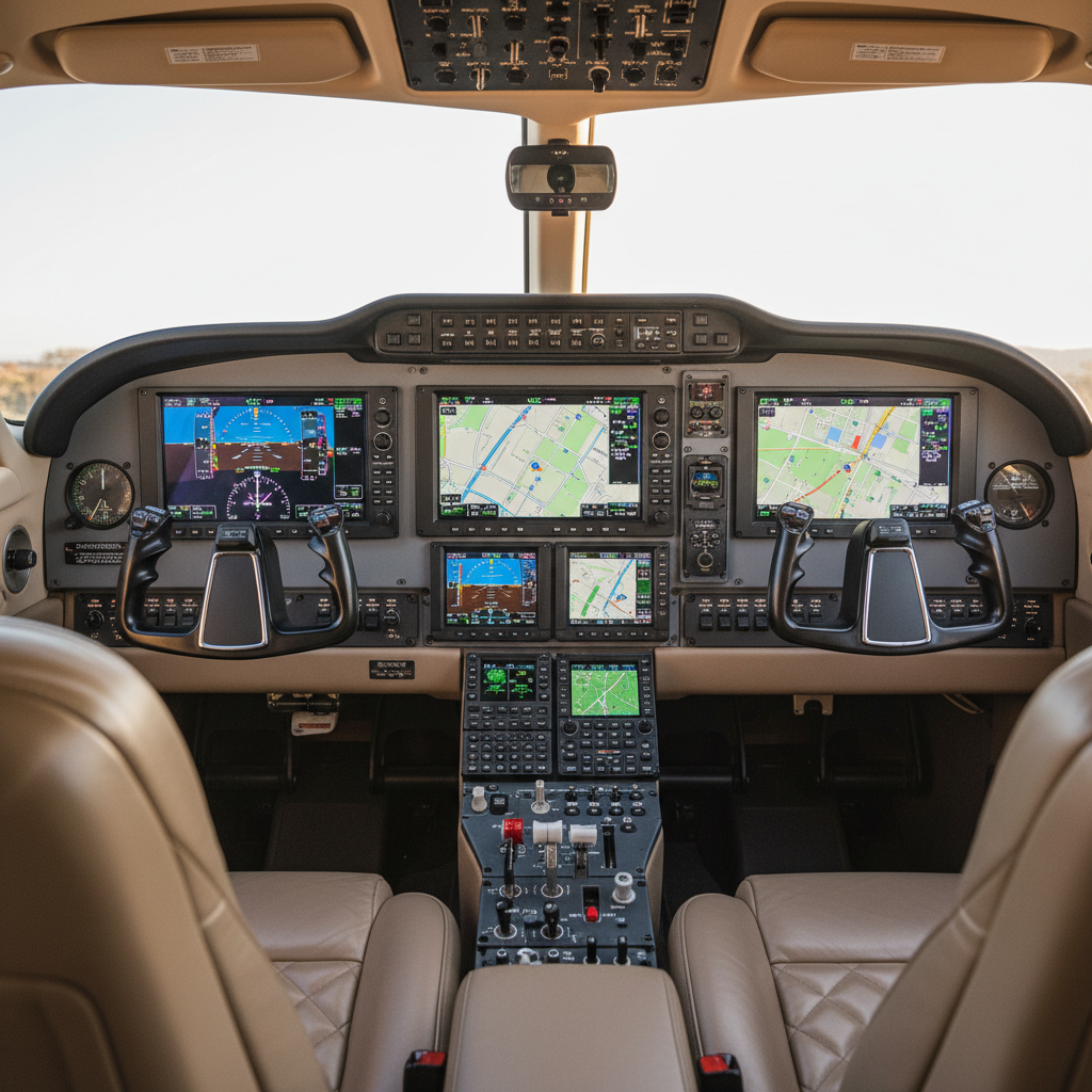 PA-46 modern cockpit and avionics