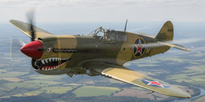 P-40 Warhawk vintage military aircraft