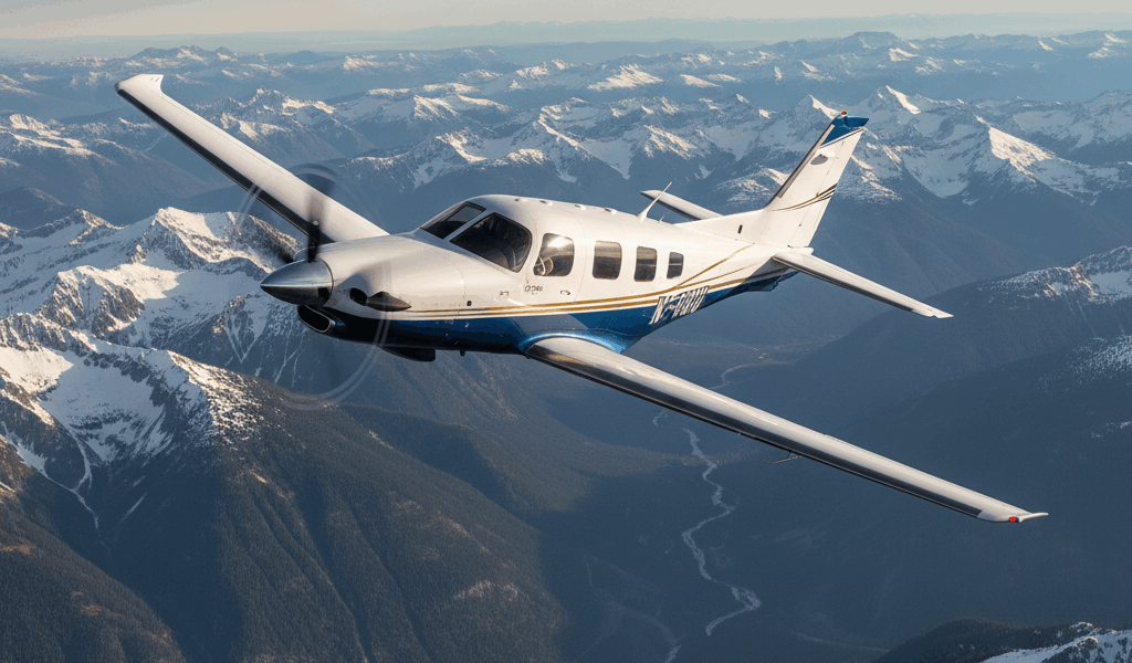 Piper PA-46 aircraft in flight