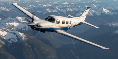 Piper PA-46 aircraft in flight