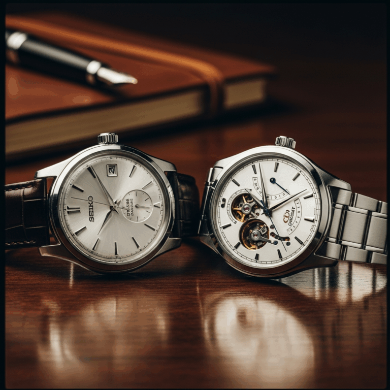 Professional photograph related to: Seiko Presage Cocktail Time vs Orient Star Classic — Japanese Dr